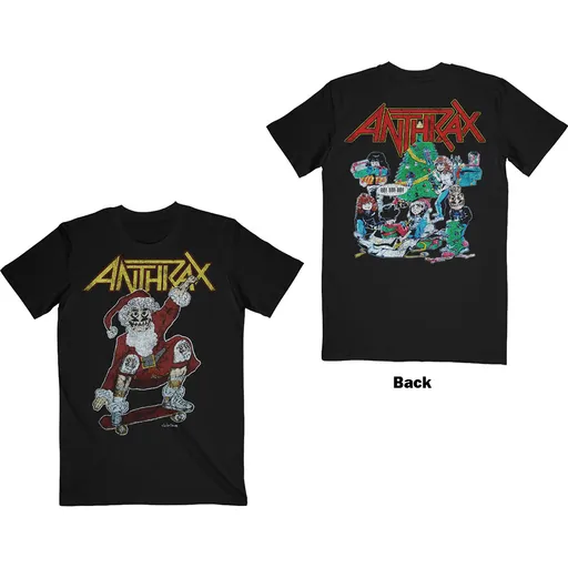 Anthrax tričko Vintage Christmas Čierna XXL