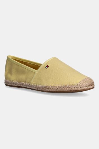 Espadrilky Tommy Hilfiger FLAG CANVAS ESPADRILLE žltá farba, FW0FW08541
