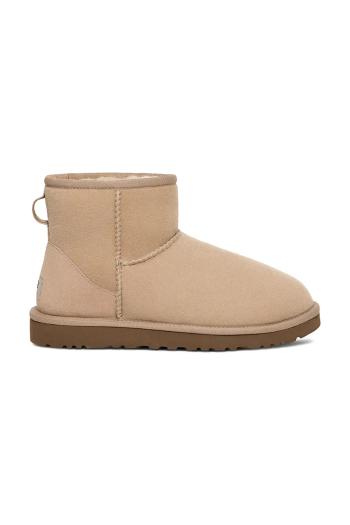 Semišové snehule UGG Classic Mini II béžová farba, 1016222