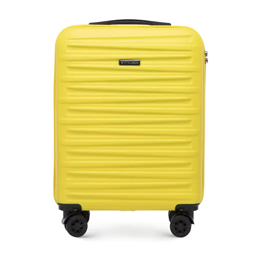 Malý kufor ABS s horizontálnym razením, žltý 56-3A-001-50