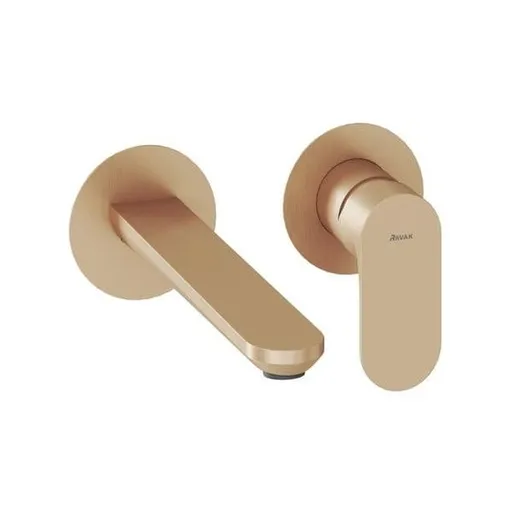 Ravak Eleganta umývadlová batéria bez podomietkového telesa ružové zlato kefované X070366