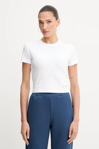 Tričko Guess dámske, biela farba, W5YI06 KCYV2