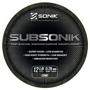 Sonik vlasec subsonik camo 3000 m - 0,28 mm 5,44 kg