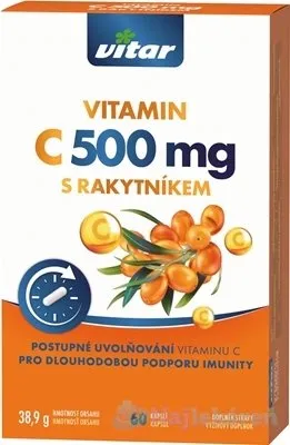 Vitar vitamín C 500 mg s rakytníkom 60 ks