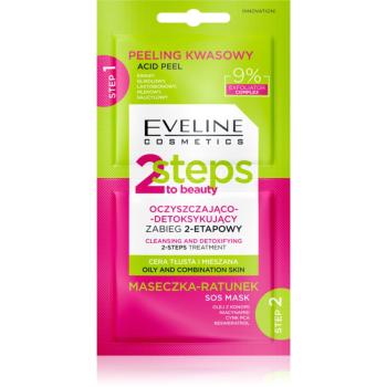 Eveline Cosmetics 2 Steps To Beauty dvojfázová starostlivosť na tvár 2x4 ml