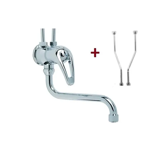 Drezová batéria Geos AGT Geos s otočným ramienkom a pripojovacími hadičkami chróm GL8700TCR