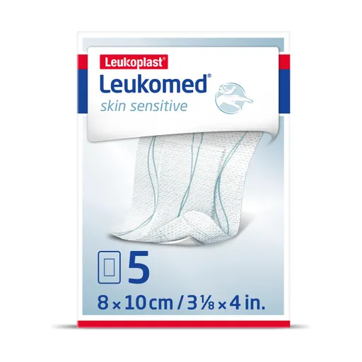 LEUKOPLAST Leukomed Skin Sensitive textilné krytie 8x10 cm, 5 ks