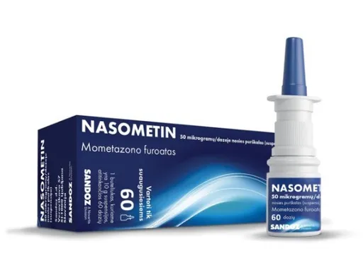 Nasometin 50 mikrogramov/dávku aer.nau. 1 x 10 g/60 dávok