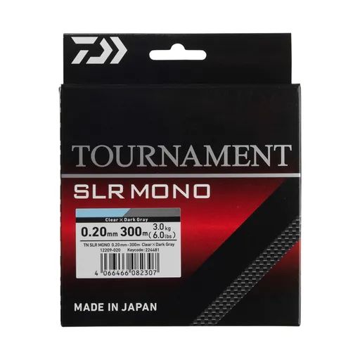 Daiwa vlasec tournament slr mono grey 300 m - 0,18 mm 2,6 kg