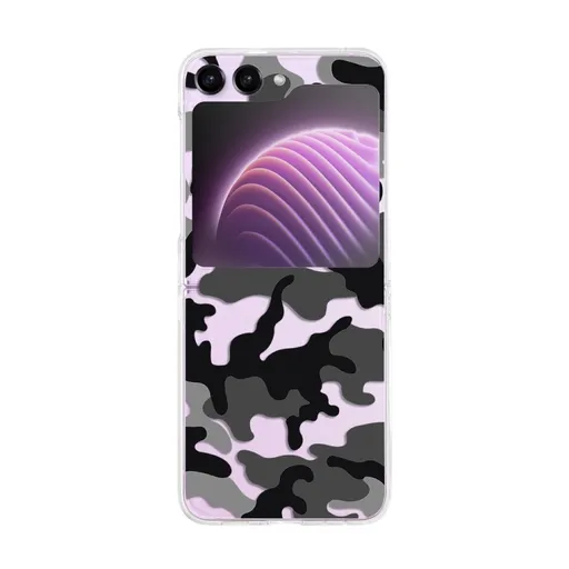 ART Plastový kryt pre Samsung Galaxy Z Flip7 FE 5G / Flip6 5G BLACK CAMO