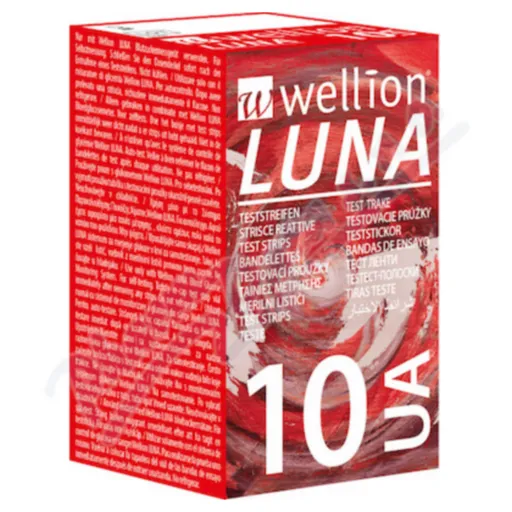 Wellion LUNA testovacie prúžky pre meranie kyseliny močovej 10 ks
