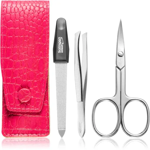 DuKaS Premium Line Solingen 892 cestovná sada Pink Crocodile