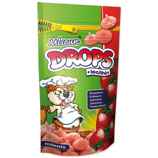 Pochúťka Dafiko Mlsoun jahodové dropsy 75g