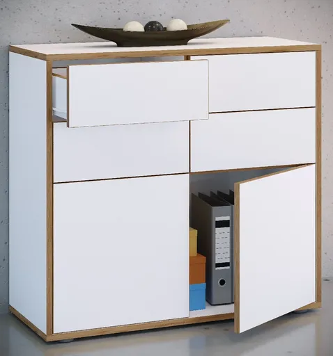 VCM Komoda „Salia“ B100, bílá