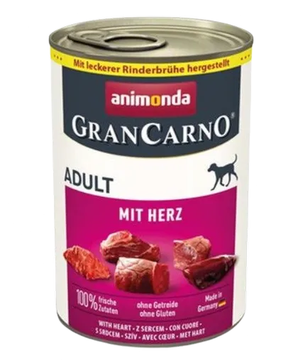 Animonda GRANCARNO® dog adult srdiečka konzervy pre dospelých psov 6 x 400g