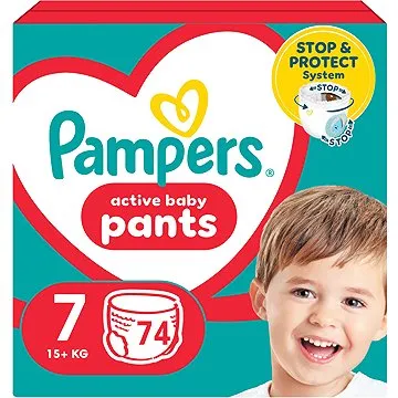 PAMPERS Pants veľ. 7 (74 ks) – Mega Pack (8006540069622)