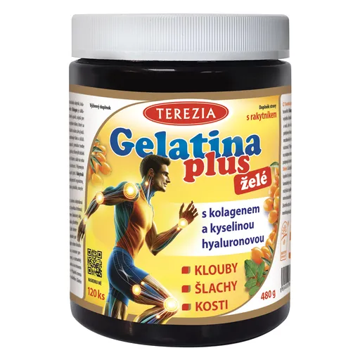 Terezia Gelatina Plus Želé s kolagénom a kyselinou hyalurónovou 120 želé pastiliek