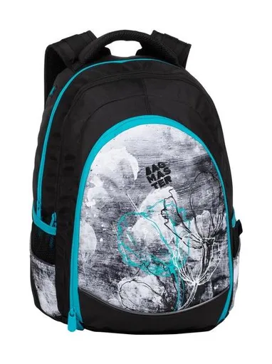 Študentský batoh Bagmaster Digital 20 B Turquoise/gray/black