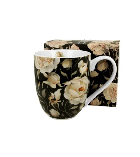 DUO  - Hrnček XXL ENGLISH ROSES BLACK