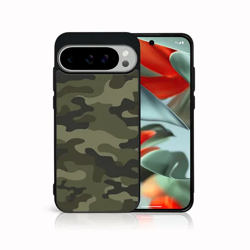 MY ART Ochranný kryt pre Google Pixel 9 Pro GREEN CAMO (235)