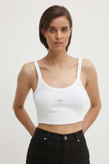 Top Calvin Klein Jeans dámsky, biela farba, J20J223558