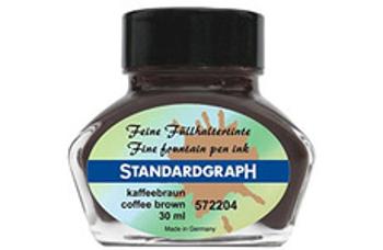 Standardgraph 572204 kávovo hnedý fľaštičkový atrament 30 ml