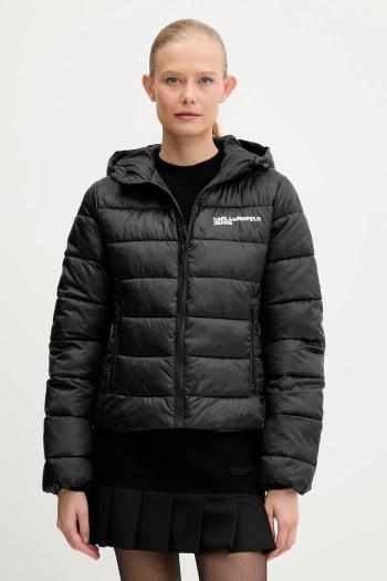 Bunda Karl Lagerfeld Jeans čierna farba, zimná, A3W15026