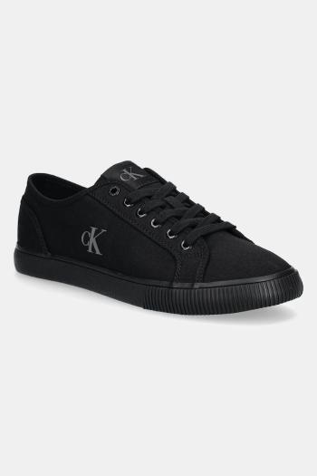 Tenisky Calvin Klein Jeans ESS VULC LOW MG CANVAS čierna farba, YM0YM01209