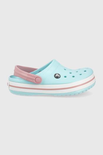 Detské šľapky Crocs tyrkysová farba