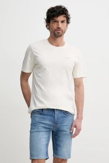 Bavlnené tričko Pepe Jeans JACKO pánske, béžová farba, jednofarebné, PM508664
