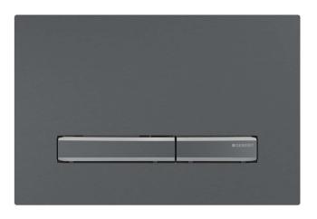 GEBERIT - Sigma50 Ovládanie splachovania, easy to clean, kefovaný čierny chróm 115.671.QD.2