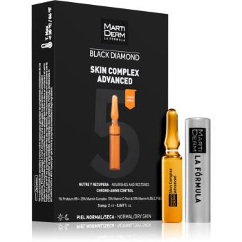 MartiDerm Black Diamond Skin Complex Advanced ampulky pre unavenú pleť 5x2 ml