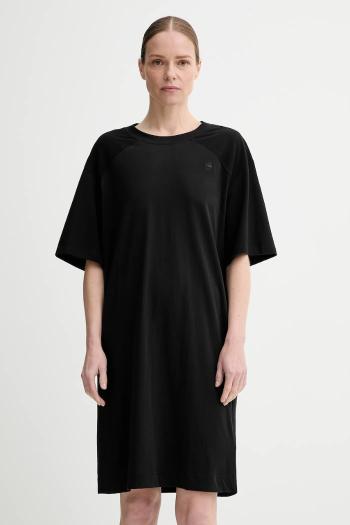 Bavlnené šaty G-Star čierna farba, mini, oversize, D26084-336