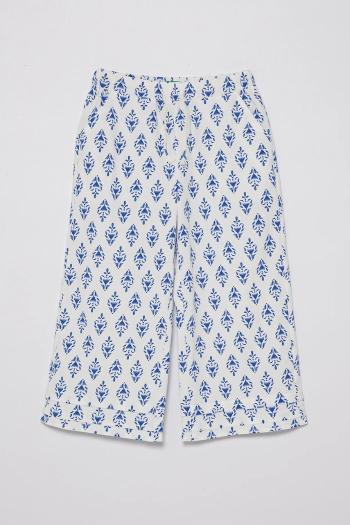 Detské bavlnené nohavice United Colors of Benetton vzorované, 4MMDCF04N