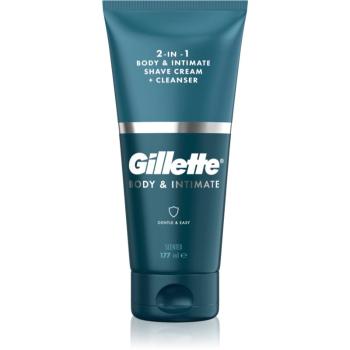 Gillette Body&Intimate 2in1 Shave Cream prípravok na holenie slabín s umývacou emulziou pre mužov 150 ml