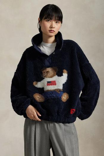 Sveter Polo Ralph Lauren tmavomodrá farba, teplý, 211971768