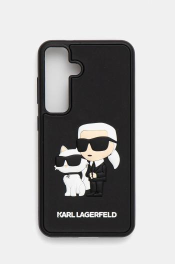 Puzdro na mobil Karl Lagerfeld S24 S921 čierna farba, KLHCS24S3DRKCNK