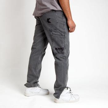 Nohavice Karl Kani Retro Slit Denim Pants Grey - L