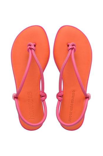 Sandále Havaianas UNA ACAI dámske, oranžová farba, 4149616.7608