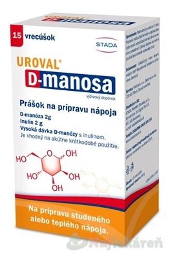 STADA UROVAL D-manosa prášok na prípravu nápoja 15 vrecúšok