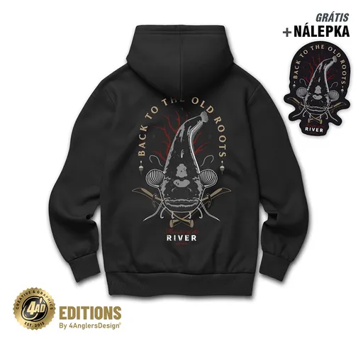 4anglersdesign mikina back to the old roots - xl