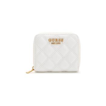 Guess  GIULLY SLG SMALL ZIP AROU  Peňaženky Biela