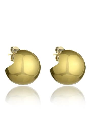 Marc Malone Pozlátené oceľové náušnice Carter Gold Earrings MCE24036G