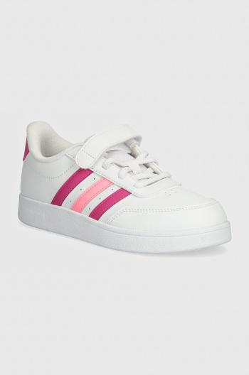 Detské tenisky adidas BREAKNET 2.0 EL C biela farba, IE3791