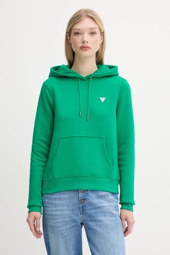 Mikina Guess Jeans oranžová farba, s kapucňou, jednofarebná, W4YQ04 KC811