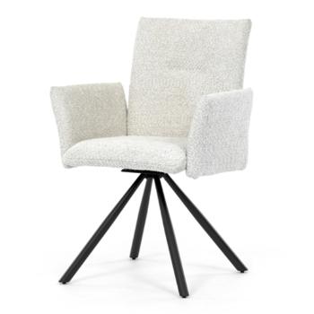 Jedálenská stolička Autronic 65x89 cm krémová látka DCH-W1117 CRM2