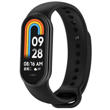 SILICONE Vymeniteľný remienok pre Xiaomi Smart Band 9 čierny