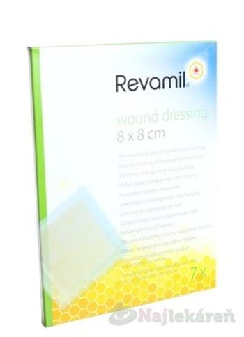 Revamil Wound dressing Krytie na hojenie rán 8 x 8 cm 7 ks