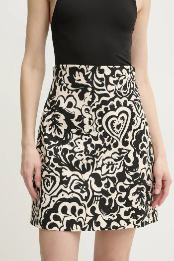 Sukňa Weekend Max Mara béžová farba, mini, rovný strih, 2515101052600