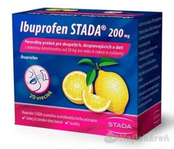 Ibuprofen STADA 200 mg  na bolesť a horúčku 20 vrecúšok